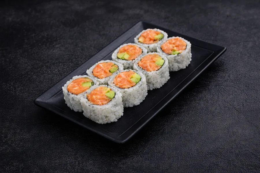 Spicy Salmon Roll at GENKIS SUSHI in Dallas