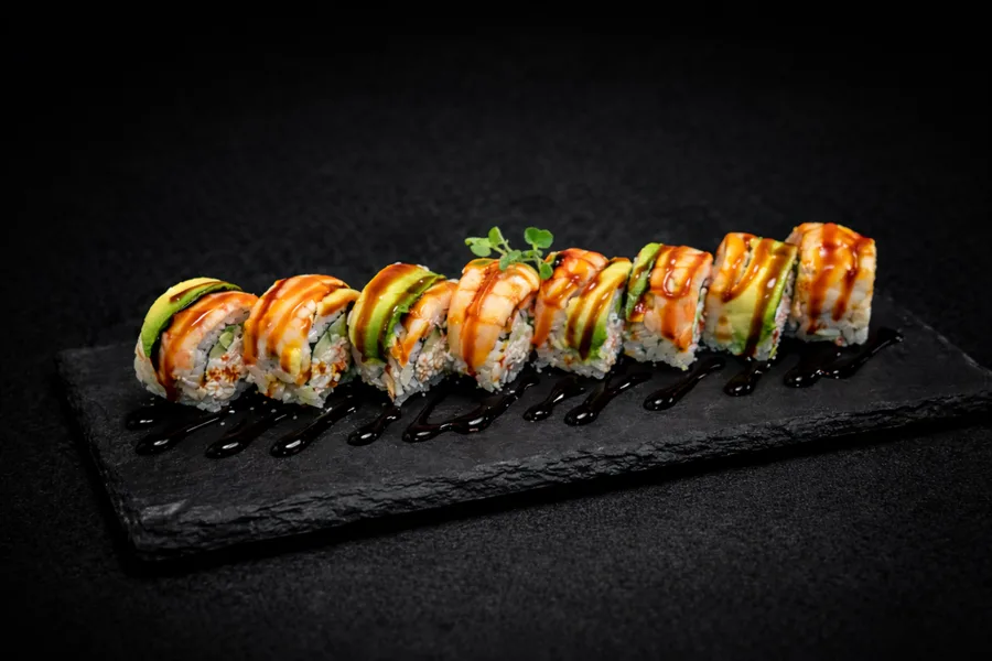 Tiger Roll (cooked) at GENKIS SUSHI in Dallas