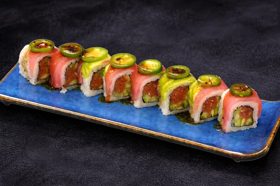 Tuna Freshy Roll (soy paper) at GENKIS SUSHI in Dallas